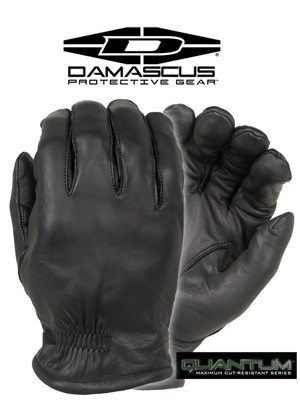 Damascus Quantum, Level 5 Cut Resistant Leather Duty Gloves, Black