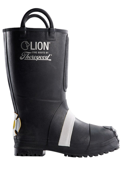 LION by Thorogood Women's Rubber Insulated Felt Fire Boot With Lug Sole, NFPA