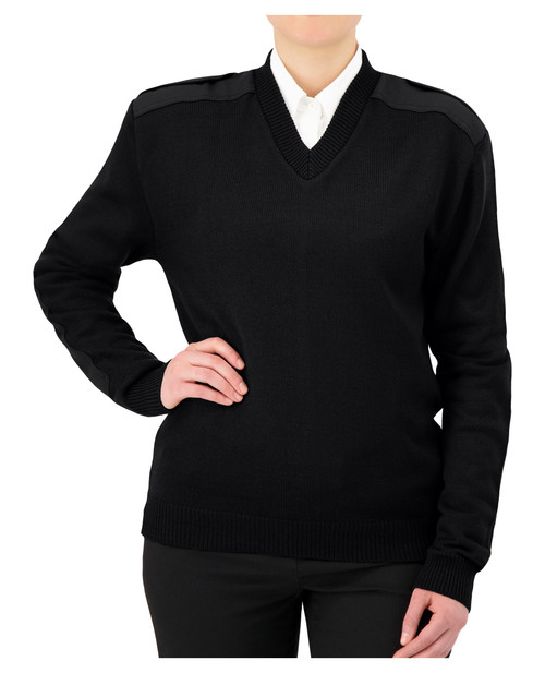 Cobmex V-Neck Sweater w/ Velcro Epaulets