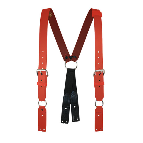 Boston Leather TheFireStore Exclusive Red Leather Fireman's Suspender