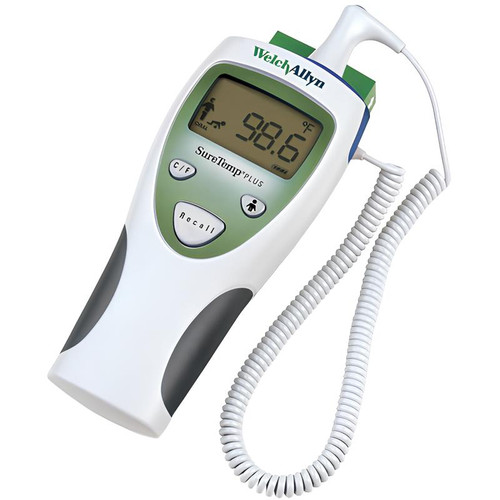 Welch Allyn SureTemp Plus 690 Electronic Thermometer with Interchangeable Oral Probe Well