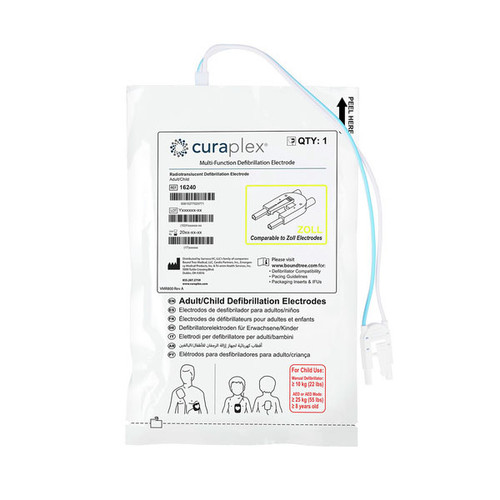 Curaplex Multifunction Defibrillator Pads with Zoll Connector