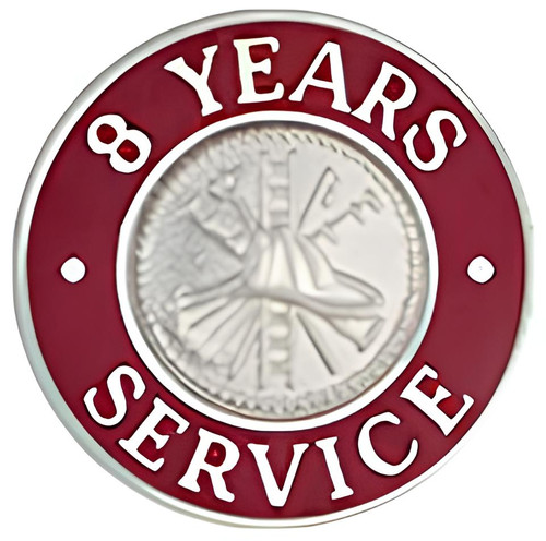 Hook-Fast 8 Years of Service Pin
