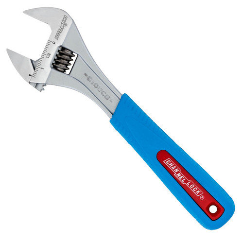 Channellock 10" Wide-Capacity Code Blue Adjustable Wrench