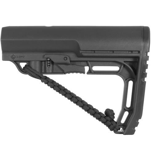 Mission First Battlelink Minimalist Stock Mil Spec Tube Size with Black woven on NRAT Strap