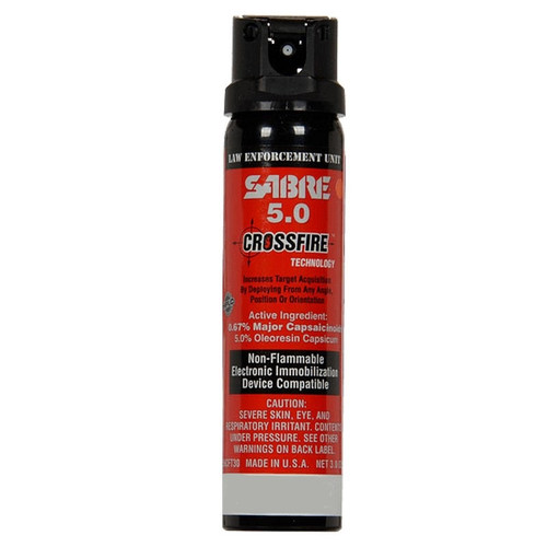 Sabre Sabre 5.0 Crossfire, Level II H2O Aerosol Irritant Projector, Stream, MK-3 / MK-4