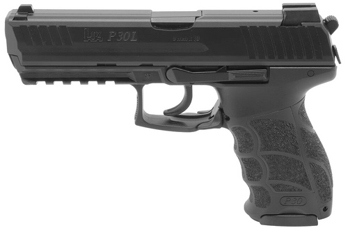 H&K P30L 9mm (V3) DA/SA Rear Decock 3-17rd NS H&K, P30L, Semi-Auto, 9mm Supplied With Two Additional Backstraps And Two Additional Sets Of Lateral Grip Plates