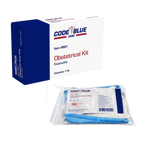 Obstetrical Kit Bagged 12fr, Sterile, Pop-Up Solution Cup, Catheter