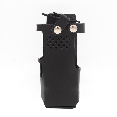 Boston Leather Leather Radio Holder for Motorola APX 8000HXE
