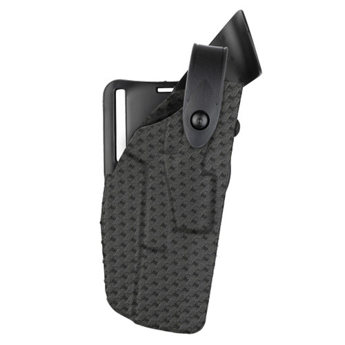 Safariland 7TS ALS/SLS Level III Retention Holster Mid-Ride, Left Hand, SafariSeven Basketweave  Blk Fits: Glock 19/23 with Streamlight TLR-7, TLR-8, Surefire XC-1, XC-2, OR Inforce APLc