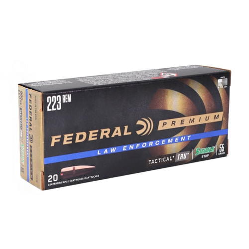 Federal Cartridge-TRU-Tactical Rifle Urban 223 REM (5.56x45mm) 55 Grain HP 20 round box