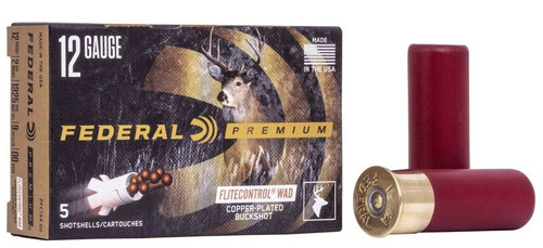 Federal Cartridge - Tactical Buckshot 12 GA, 2-3/4" Max 9 Plts - 00 Buck 5 rounds per box