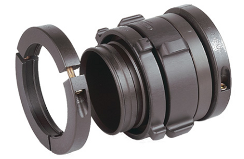 Red Head 5" Storz Kwik-Tach coupling aluminum, for rubber hose, per set (2 ends)