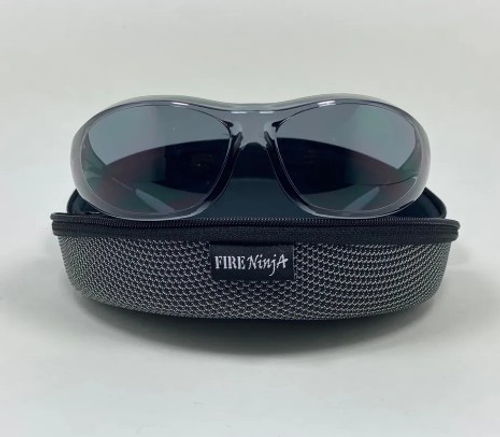 Fire Ninja EDGE 360 (Smoke) Anti-Impact (Extrication) Eye Protection w/ Hard Case