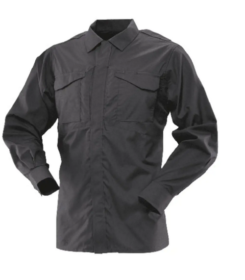 Tru-Spec 24-7 Long-Sleeve Uniform Shirt Black, Small / Regular
