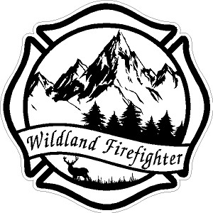EEG Wildland Firefighter Maltese, Reflective Decal
