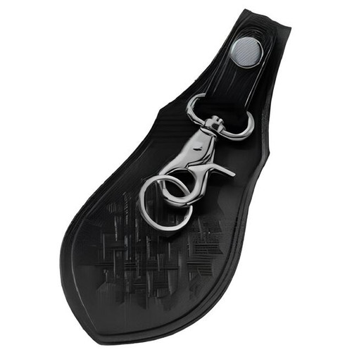 HWC Key Ring Holder With Flap, Basketweave