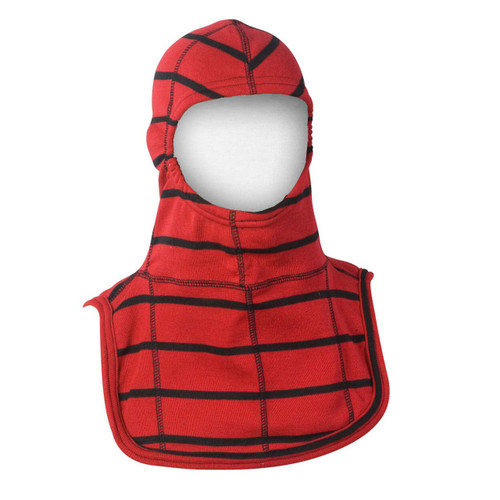 PAC II 100% Nomex Hood, Red w/ Spider Stripes