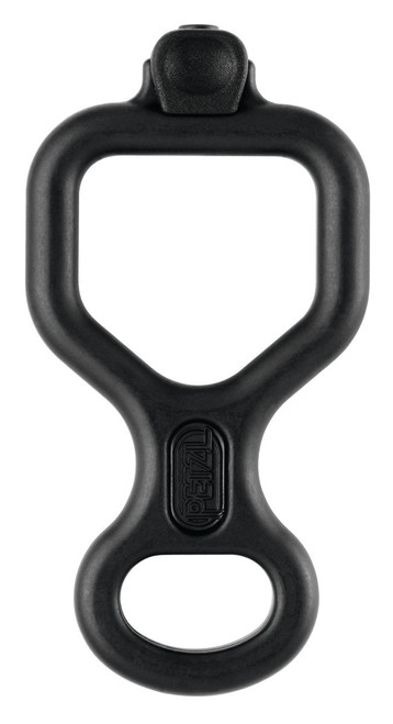 Petzl Huit Antibrulure Figure 8 Standard Descender, Black w/ Anti-Burn Tab