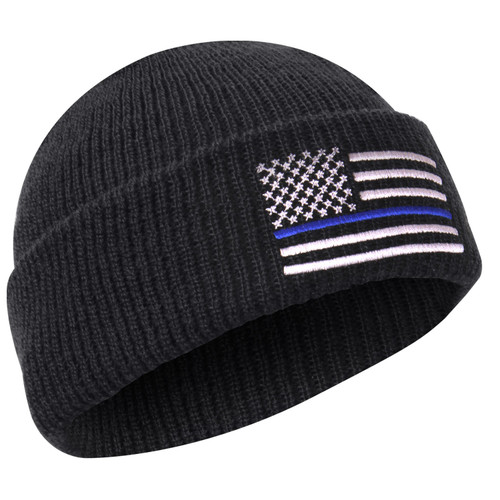 Rothco Deluxe Embroidered Thin Blue Line Watch Cap