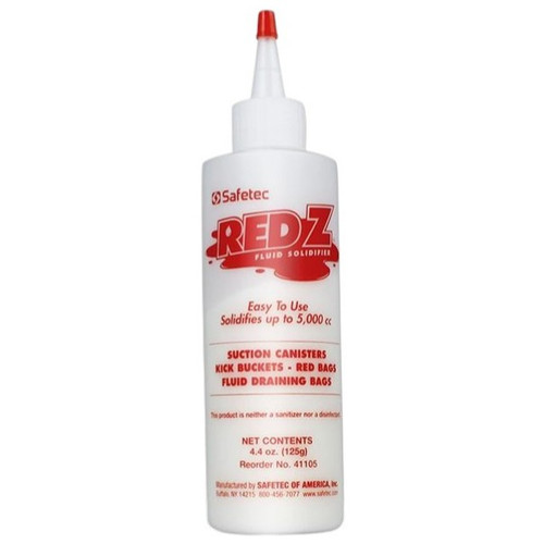 Safetec Red Z Spill Control Solidifier, 5oz, Needlenose Top, Single