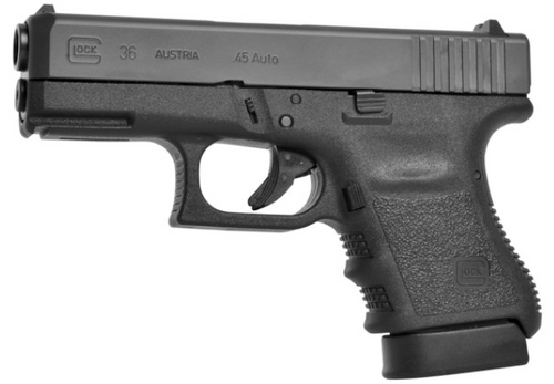 GLOCK 36, GEN3, GNS, 2-6Rd Mags, BL GLOCK, Model 36, Semi-Auto, .45ACP, Blue Label, AGENCY DROP SHIP ONLY, NO INDIVIDUAL SALES