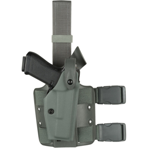 Safariland Model 6004 Tactical Holster, Tactical Black, Hood Guard