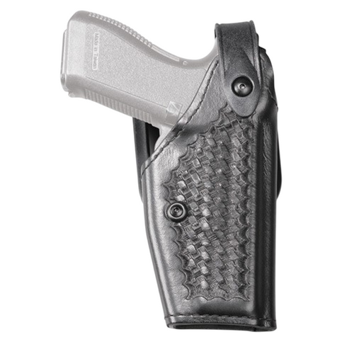 Safariland - Model 6280 Level II Holster Mid-Ride Duty Basket Weave Black Right Hand Fits - Glock: 20, 21 4.6" BBL