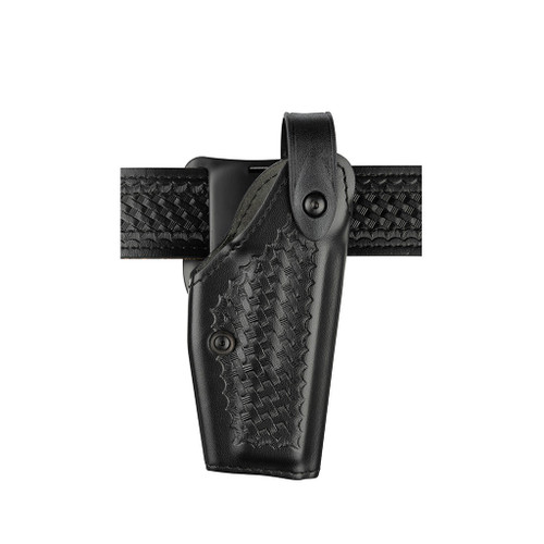 Safariland - Model 6280 Level II Holster Mid-Ride Duty Basket Weave Black Right Hand Fits - Springfield: Operator; 1911-A1 Model PX9105L w/ Streamlight M6 or M3  5" BBL