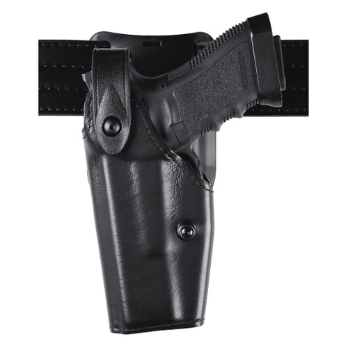 Safariland - Model 6285 Level II Holster 1.50" Belt Drop, Duty Plain Black Left Hand Fits - HK45 with surefire x300 light