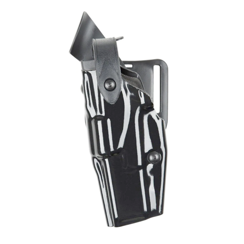Safariland Model 6360 ALS Level III Holster Hi-Gloss Black, Mid-Ride Belt Loop, Left Hand Fits - Glock: 20, 21, w/ ITI M3, TLR-1, Surefire X200/X300, 4.6" BBL