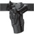 Safariland - Model 6365 Level II Holster, 1.50 Belt Drop, Duty Plain Black Left Hand, Hood Gu Fits - Glock: 17, 22 4.5" BBL