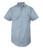 Elbeco Men's Blue Short Sleeve Express Dress Shirt, Light Blue