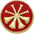 Smith & Warren Collar Insignia, 4 Crossed Bugles w/Red Enamel