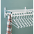 Wall Mounted Aluminum Coat Rack w/ Hook Strip & Hanger Bar