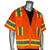 Surveyors Vest w/ Zipper Closure, 6 Pockets, Two-Tone Tape, Mic Tabs
