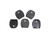 TangoDown Vickers Tactical Magazine Floor Plate, Black, Set of Five, for Glock Pistols