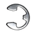 Helmets "C" Clip for Securing Faceshield Hardware Knobs
