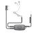Earphone Connection Snake iPod Style Surveillance Kit with Tie Clip Mic