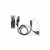 Hawk Lapel Mic w/ PTT Button Clear Coiled Cable Transducer