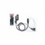 Hawk Lapel Mic w/ PTT Button Clear Coiled Cable Transducer