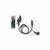 Hawk Lapel Mic w/ PTT Button Clear Coiled Cable Transducer