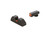 AmeriGlo Combative Application Pistols Night Sights, Orng/Orng ProGlo Square Front