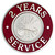 Hook-Fast 2 Years of Service Pin