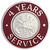 Hook-Fast 4 Years of Service Pin