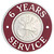 Hook-Fast 6 Years of Service Pin