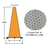 TheFireStore Traffic Safety Cone, Tri-Glo Series, 28" Tall w/ 6" & 4" Reflective Collars