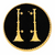 Blackinton 2 Standing Bugles Collar Pin