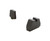 Ameriglo Optic Compatible Sets for Glock 7XL Tall Black serrated .450" FRONT, Flat Black .554" REAR