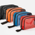 LINE2design Set of Four Color-Coded, Water-Resistant, All-Impervious Rubberized Material with Heavy-Duty Zippered Pouches